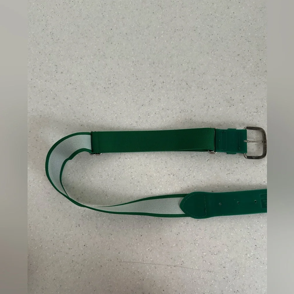 Adidas ADJUSTABLE ELASTIC BASEBALL BELT! Youth 18” - 32”. Green. Softball.
